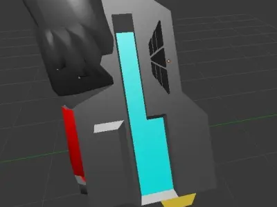 Galactic Crusader Low-poly 3D model