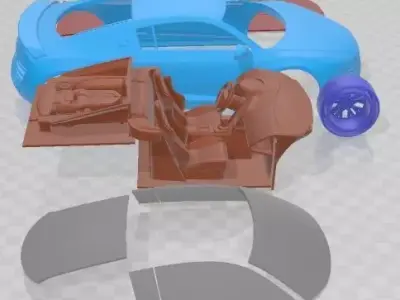 Audi R8 LMX 2015 Printable Car  3D print model