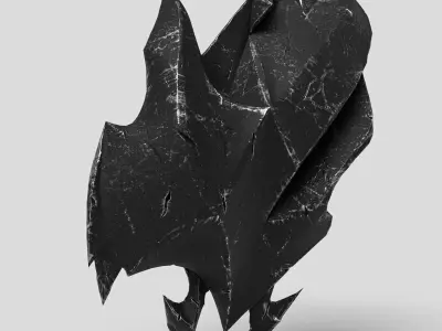 Dragons Shield Low-poly 3D model