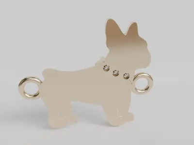 pulsera bulldog frances 3D print model