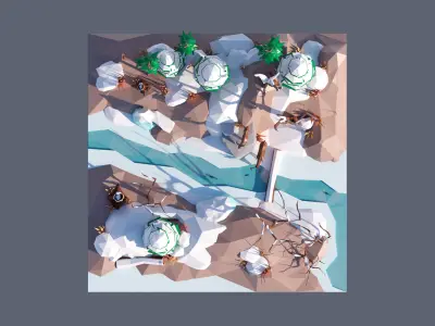 land 56A Low-poly 3D model