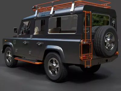Land Rover Defender 110 - Hyper-Detailed Off-Road 3D Model 3D model