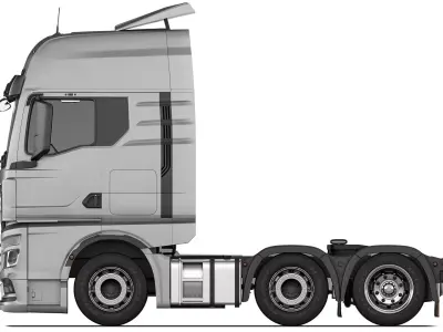 MAN TGX 6x2 2020 3D model