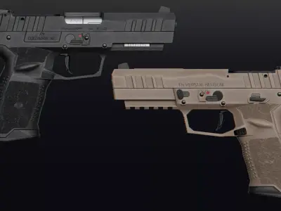 FN Herstal Five-seveN Mk3 MRD Low-poly 3D model