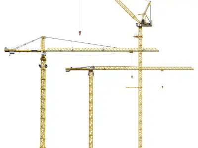  Tower Cranes LIEBHERR Set 