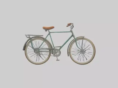Retro Bicycle Model 1 Low-poly 3D model