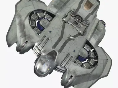 Sci Fi Dropship 3D model get