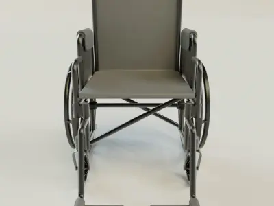 Simplistic Wheelchair 3D model