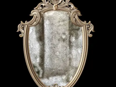 Rustic Wall Mirror  3D model