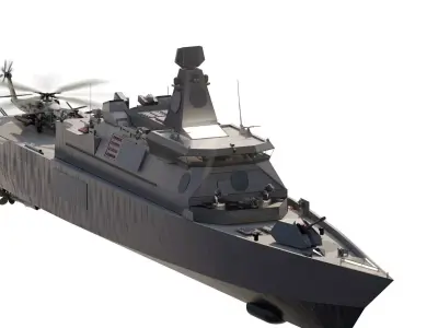 GREEK NAVY STEALTH CORVETTE  3D model
