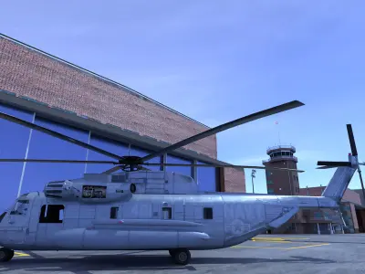 CH 53 Sea Stallion helicopter Free 3D model