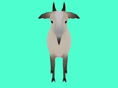 Goat Low Poly Low-poly 3D model