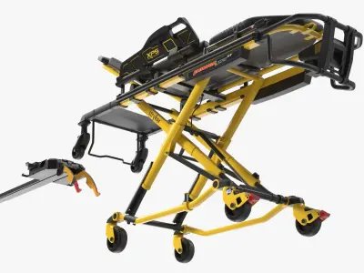  Stryker XPS Emergency Stretcher Electric Lift Rigged for Maya 