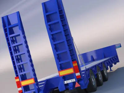 Gooseneck Trailer 3D model