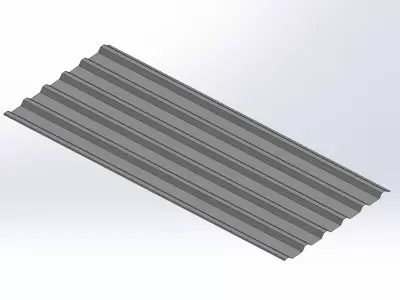 Telhas Diversas 16 Modelos Cad 3d Profissionais 3D model