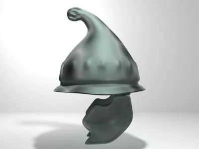 Ancient Combat Helmet - Greek Phrygian 3D model