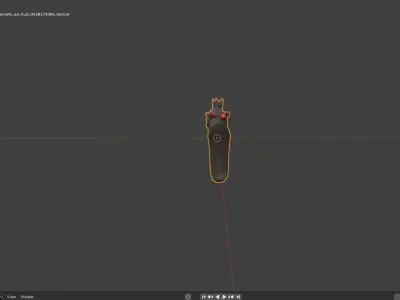 Realistic 3D Handgun  Low-poly 3D model