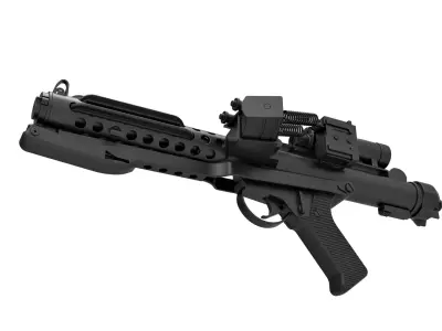 Stormtrooper Blaster E-11 from the movie Star Wars 3D model