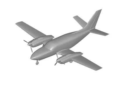 Cessna 404 Titan 3D model