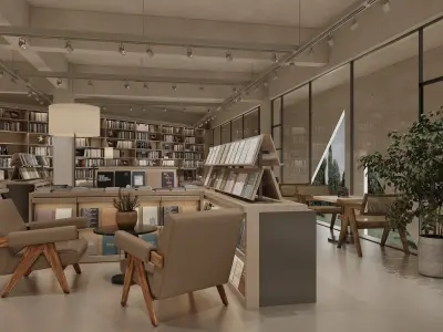  Book Store interior 