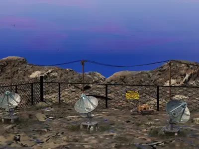 Satellite Dish Low-poly 3D model purchase