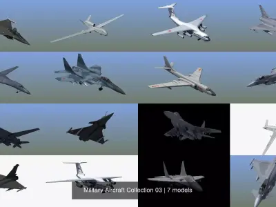 Military Aircraft Collection 03 3D Model Pack