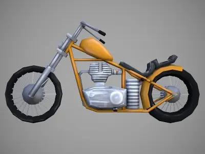 Chopperland Cartoon Low-poly 3D model