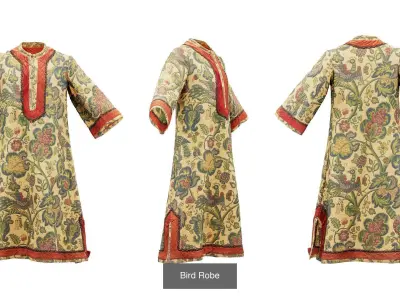 32 Historic 1600s Clothing items 3D Model Pack