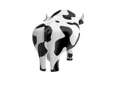 Cow toy Free low-poly 3D model