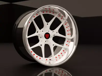 forged wheels series rv-dr08d-519182 3D model