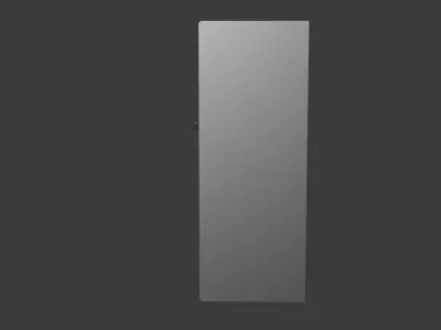 Electrical Distribution Board DB Box 3D Model with MCB Panel 3D model
