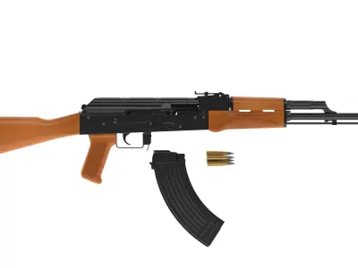 AKM Assault Rifle 3D model