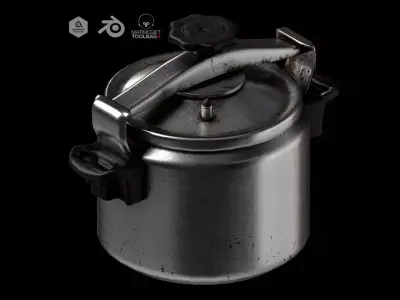 Pressure Cooker  Free low-poly 3D model