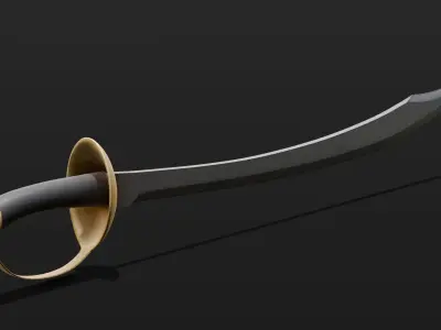 Sword 3D Model Low-poly 3D model