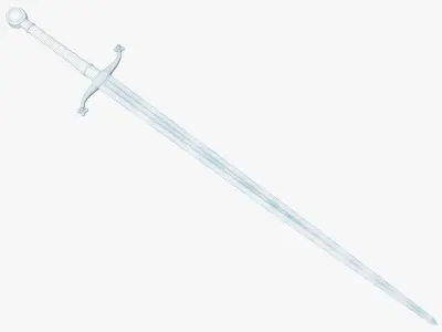 Medieval weapons Low-poly 3D model 10
