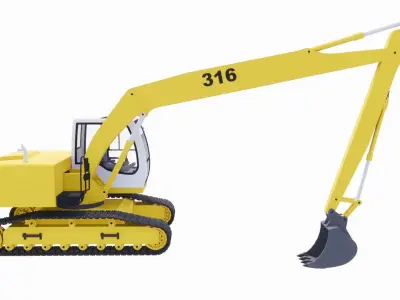 large excavator  3D print model