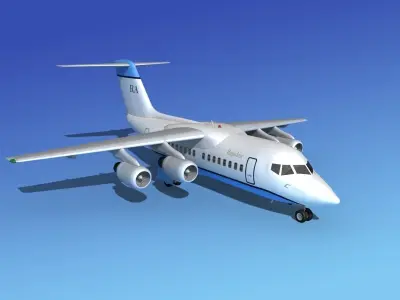 BAe 146-100 Rapidair 3D model