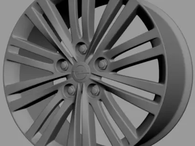 Opel Insignia rims 3D model