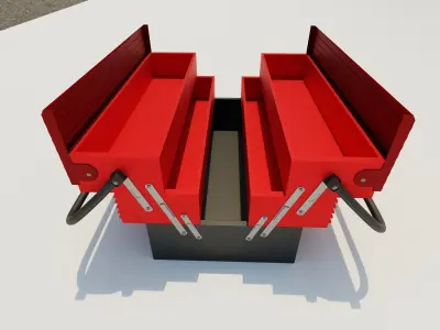 Toolbox 3D model Low-poly 3D model purchase