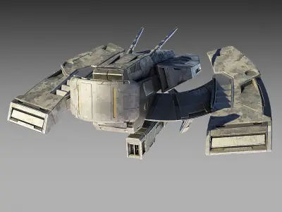 Drone spaceship 3D model purchase