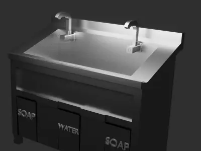 Doctor Sink Low-poly 3D model