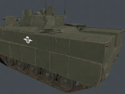 BMD-4M armoured tank Low-poly 3D model