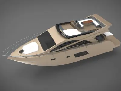 Yacht boat 3D print model