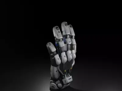 Sci fi Robotic  Hand Low-poly 3D model