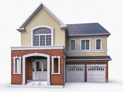Cottage House 05 Low-poly 3D model