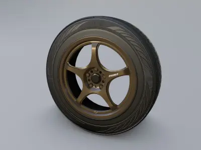 Wheels - 5Zigen FN01R-C 3D model
