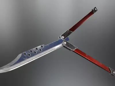 Damacus blade from Gunnm- Alita battle angel  3D model