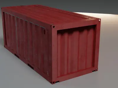Shipping Container PBR low-poly game ready  Low-poly 3D model