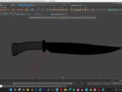 KNIFE MODEL Low-poly 3D model purchase