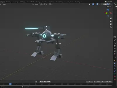 BleEye - Model X Low-poly 3D model